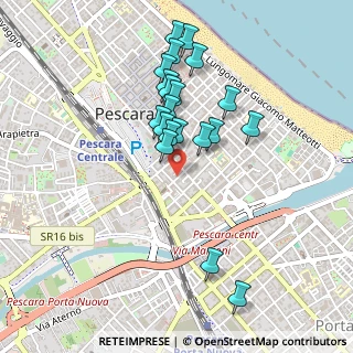 Mappa Via L'Aquila, 65121 Pescara PE, Italia (0.4495)