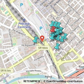 Mappa Via Alcide de Gasperi, 65124 Pescara PE, Italia (0.193)