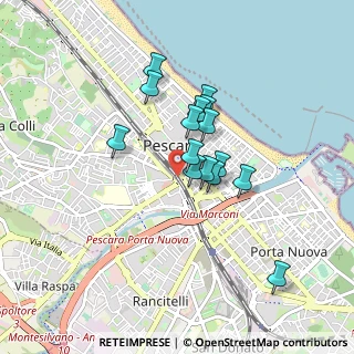 Mappa Via Forca di Penne, 65124 Pescara PE, Italia (0.698)