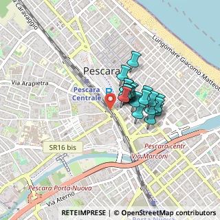 Mappa Via Forca di Penne, 65124 Pescara PE, Italia (0.2835)
