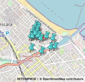 Mappa Via Lazio, 65100 Pescara PE, Italia (0.2485)