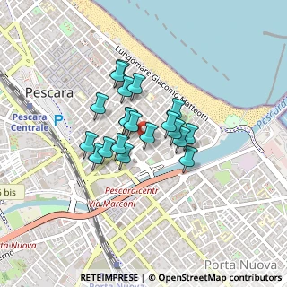 Mappa Via Ostuni, 65121 Pescara PE, Italia (0.3055)