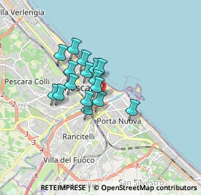 Mappa Via Ostuni, 65121 Pescara PE, Italia (1.20625)