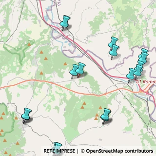 Mappa Via Valle Rote, 01030 Bassano in Teverina VT, Italia (6.3665)