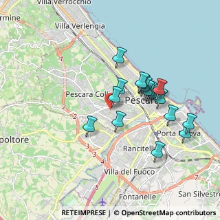 Mappa Via Valle di Rose, 65124 Pescara PE, Italia (1.70882)
