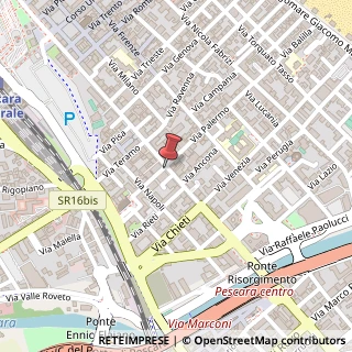 Mappa Via L'Aquila, 10, 65122 Pescara, Pescara (Abruzzo)