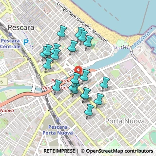 Mappa Via Nazario Sauro, 65100 Pescara PE, Italia (0.417)