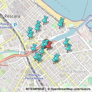 Mappa Via Nazario Sauro, 65100 Pescara PE, Italia (0.3745)
