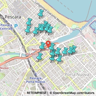 Mappa Via Nazario Sauro, 65100 Pescara PE, Italia (0.4115)