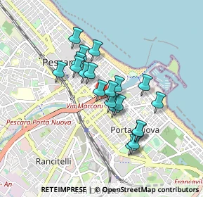 Mappa Via del Porto, 65127 Pescara PE, Italia (0.7185)