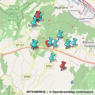 Mappa SP 151 Ortana, 01038 Soriano Nel Cimino VT (1.9975)