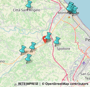 Mappa Via Vestina a Monte, 65010 Cappelle Sul Tavo PE, Italia (5.32333)