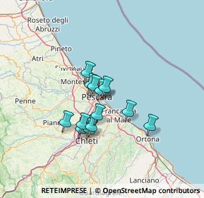 Mappa Piazza Luigi Rizzo, 65126 Pescara PE, Italia (9.84692)