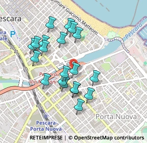 Mappa Via Lungaterno Sud, 65126 Pescara PE, Italia (0.4415)