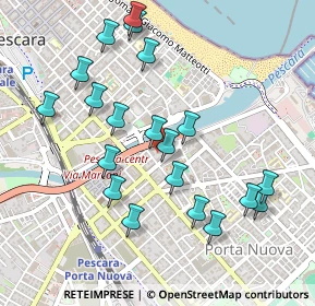 Mappa Via Lungaterno Sud, 65126 Pescara PE, Italia (0.524)