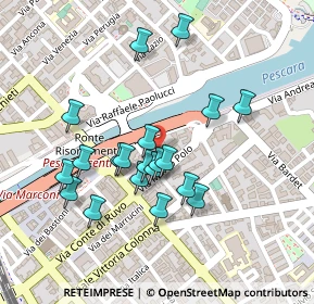 Mappa Via Lungaterno Sud, 65126 Pescara PE, Italia (0.2145)