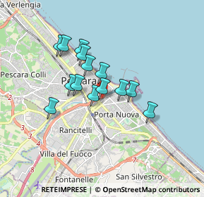 Mappa Via Giovanni Caboto, 65127 Pescara PE, Italia (1.36357)