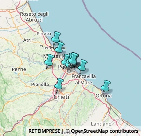 Mappa Via Giovanni Caboto, 65127 Pescara PE, Italia (6.48417)