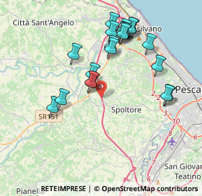 Mappa Via Valle Sbraccia, 65010 Spoltore PE, Italia (4.0015)