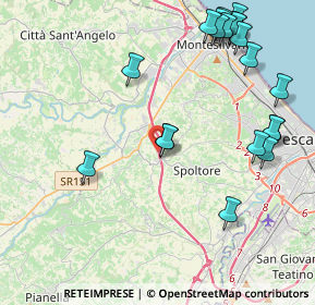 Mappa Via Valle Sbraccia, 65010 Spoltore PE, Italia (5.3115)