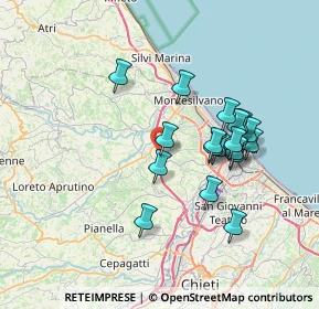 Mappa Via Valle Sbraccia, 65010 Spoltore PE, Italia (6.75167)