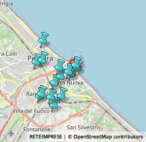 Mappa Via Paolo Thaon de Revel, 65126 Pescara PE, Italia (1.56667)