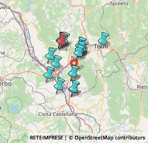 Mappa Via Flaminia romana, 05035 Narni TR, Italia (9.4455)