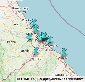 Mappa Piazza della Marina, 65126 Pescara PE, Italia (6.53917)