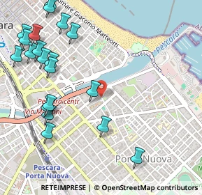 Mappa Piazza della Marina, 65126 Pescara PE, Italia (0.7145)