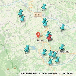 Mappa Via San Rocco, 65017 Penne PE, Italia (4.9655)
