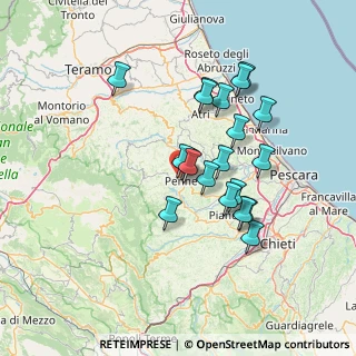 Mappa Via San Rocco, 65017 Penne PE, Italia (12.889)