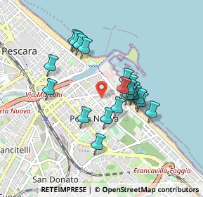 Mappa Via Francesco Verrotti, 65126 Pescara PE, Italia (0.7705)