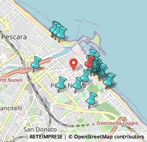 Mappa Via Francesco Verrotti, 65126 Pescara PE, Italia (0.7625)