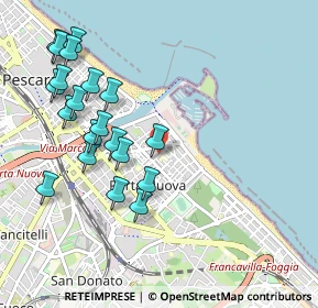 Mappa Via Francesco Verrotti, 65126 Pescara PE, Italia (1.1305)