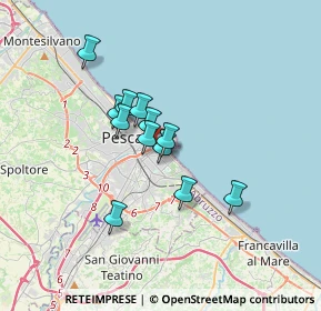 Mappa Via de Blasiis, 65126 Pescara PE, Italia (2.54167)