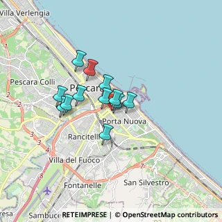 Mappa Viale Amerigo Vespucci, 65127 Pescara PE, Italia (1.22833)