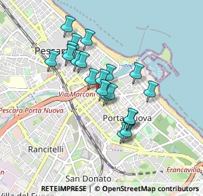 Mappa Via Filippo Masci, 65126 Pescara PE, Italia (0.7235)