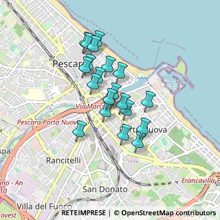 Mappa Via dei Peligni, 65100 Pescara PE, Italia (0.713)