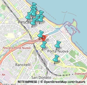 Mappa Viale Conte di Ruvo, 65127 Pescara PE, Italia (0.98615)