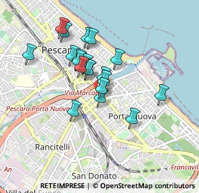 Mappa Viale Conte di Ruvo, 65127 Pescara PE, Italia (0.7395)