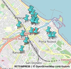 Mappa Viale Conte di Ruvo, 65127 Pescara PE, Italia (0.809)