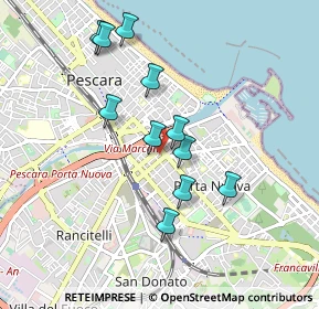 Mappa Viale Conte di Ruvo, 65127 Pescara PE, Italia (0.86273)