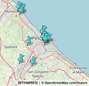 Mappa Viale Conte di Ruvo, 65127 Pescara PE, Italia (3.31833)
