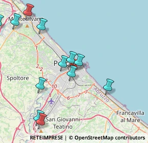 Mappa Viale Conte di Ruvo, 65127 Pescara PE, Italia (4.89333)
