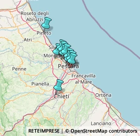 Mappa Via dei Peligni, 65100 Pescara PE, Italia (6.73091)