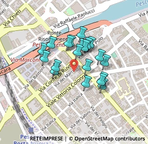 Mappa Viale Conte di Ruvo, 65127 Pescara PE, Italia (0.1685)