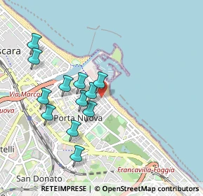 Mappa Lungomare Colombo, 65126 Pescara PE, Italia (0.92833)