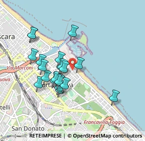 Mappa Lungomare Colombo, 65126 Pescara PE, Italia (0.829)