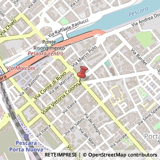 Mappa Viale Vittoria Colonna,  4, 65127 Pescara, Pescara (Abruzzo)