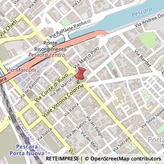 Mappa Viale Vittoria Colonna, 8, 65127 Pescara, Pescara (Abruzzo)